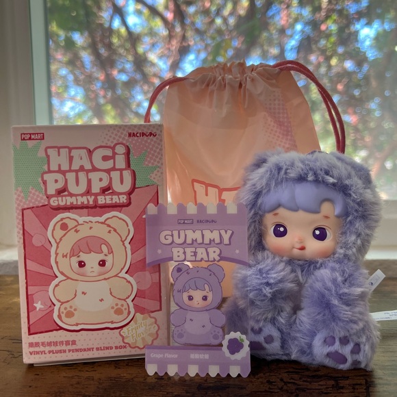 •NEW•POPMART Hacipupu Gummy Bear “Grape Flavor” - Picture 1 of 9